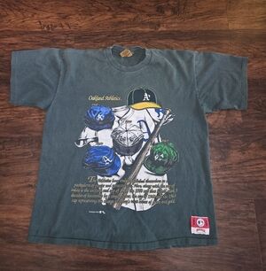 Vintage Nutmeg Mills Oakland Athletics T-shirt